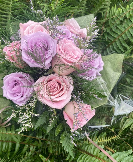 Assorted Rose Hand Tied Bouquet 