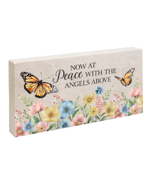 "At Peace" - Eternal Garden Marble Paver w/easel 