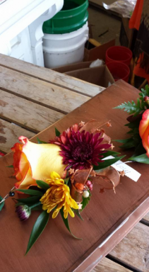Auntumn Heat Boutonniere Prom