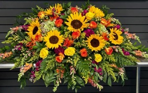 Autumn Blessings Casket Spray 