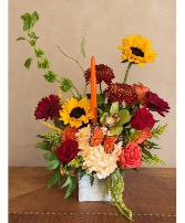 Autumn Butterfly Thanksgiving Floral Centerpiece