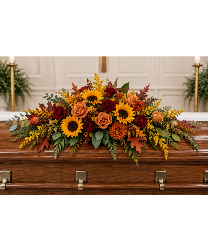 Autumn Comfort Casket Spray 