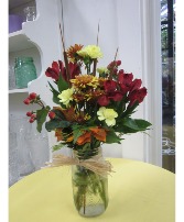 Autumn Delight vase arrangement