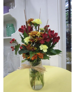 Autumn Delight vase arrangement