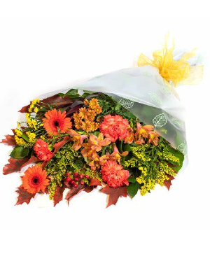 Autumn Designer's Choice Wrapped Bouquet  