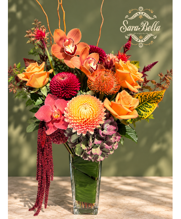 Autumn Ember Symphony Flower Arrangement in Orinda, CA | SaraBella flower shoppe