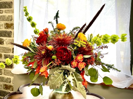 Autumn Explosion Vase Arrangement