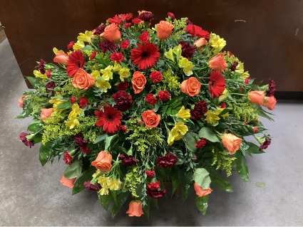 Autumn Fairwell  Casket Spray