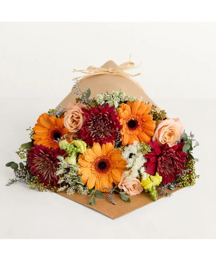 Autumn Fields Wrapped Bouquet 
