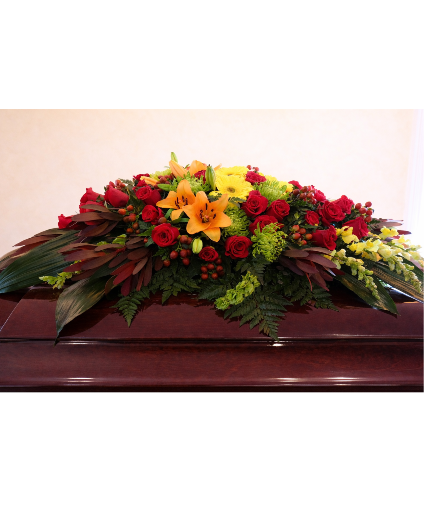 Autumn Garden Casket Spray 