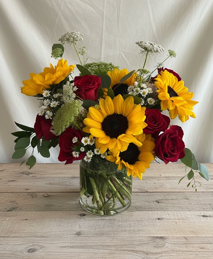 Autumn Garden Romance Vase Arrangement 