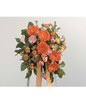 Autumn Garden Standing Tribute Standing Spray