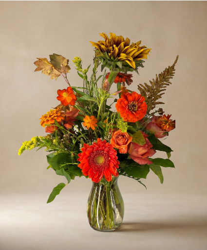Autumn Glow Vase Arrangement
