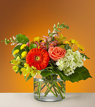 Autumn Glow Vased Arrangement