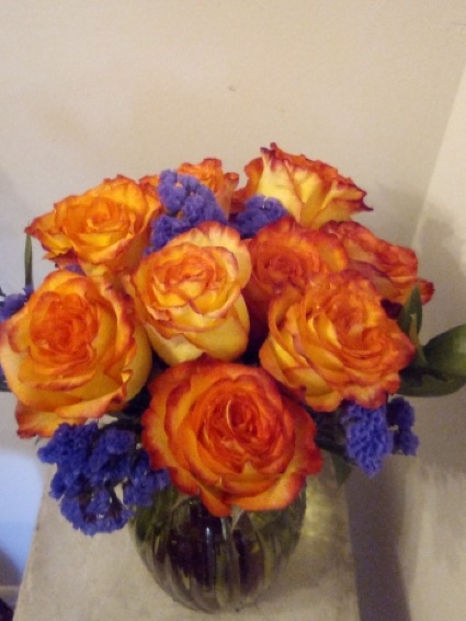 Autumn Love Bubble Bowl Roses