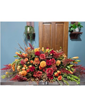Autumn Memories  casket spray