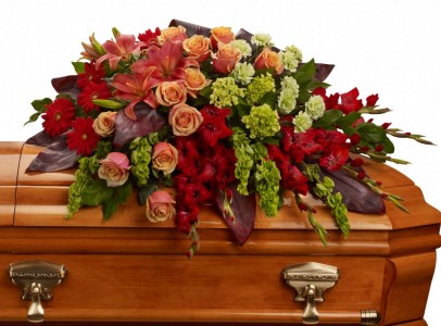 Autumn Rememberance Casket Spray