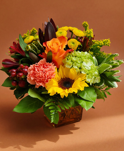Autumn Skies Cube Arrangement
