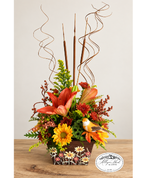 Autumn Songbird Fresh Floral Arrangement