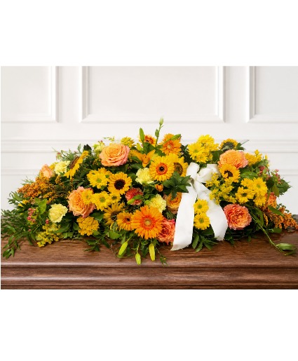 Autumn Sun Casket Spray