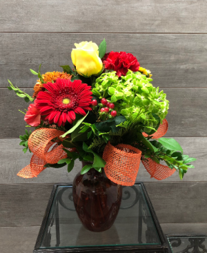 Autumn tapestry Vase arrangement 
