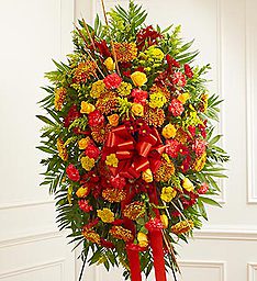 Autumn Twilight Tribute Standing Spray 