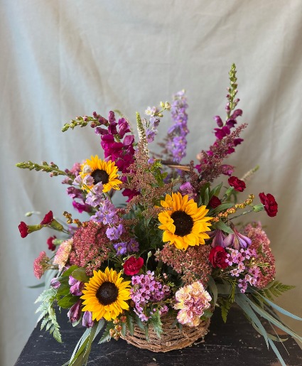 Autumn Wildflower Basket 