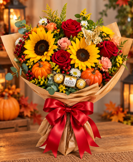 Autumn's Sweetest Love Story Call Us for Faster Service & Daily Specials: (915) 303-8500 Text Us to Order Anytime: (915) 505-3708 Your trusted source for Flowers & Delivery in El Paso TX 
