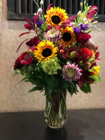 Awesome Autumn Vase Arrangement