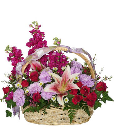 Happy Hugs Basket Flower Arrangement in Kettering, OH | FLOWERAMA