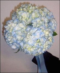 Blue Hydrangeas Bridesmaid Bouquet