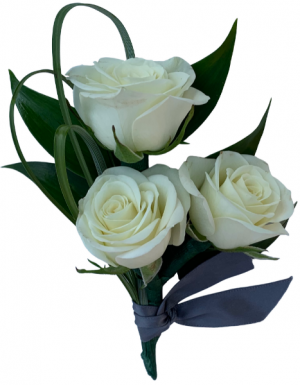 B30-13 Miniature Rose Boutonniere
