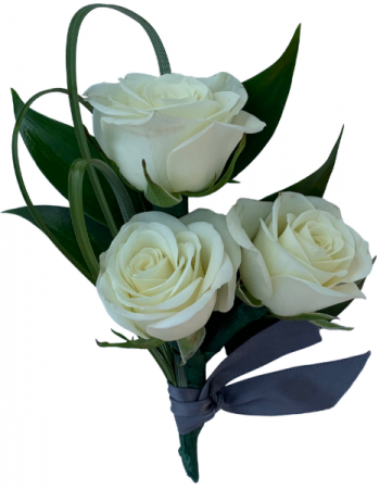 B30-13 Miniature Rose Boutonniere