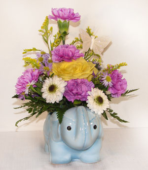 B100 - Baby Animal with Flowers Arrangement