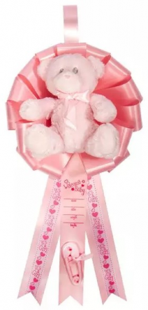 Baby Birth Announcement pink Hanging Display