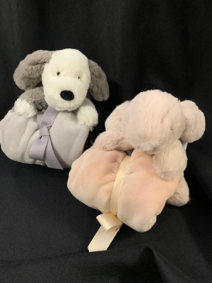 Baby blanket With attached Plush