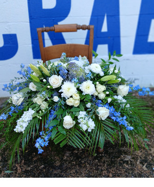 Baby Blue Casket Cover