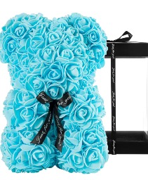 BABY BLUE ROSE BEAR 