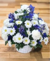 Welcome Baby Boy FHF-B38 Fresh Flower Arrangement (Local Delivery Area Only)