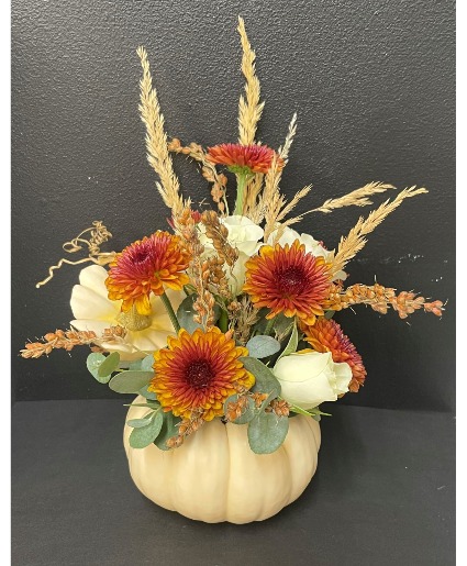 Baby Boo Mini Pumpkin Arrangement