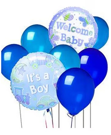 Baby Boy Balloon Bouquet  in Riverside, CA | The Flower Alley