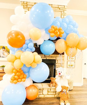 BABY BOY BALLOONS  BALLOON INSTALLATION 