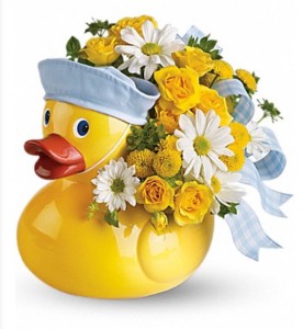 Baby Boy Ducky Arrangement Baby