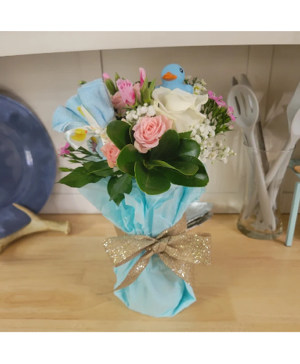 Baby Boy flower arrangement Vase Arrangement