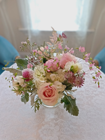 Low Baby Girl  Arrangement in Glastonbury, CT | THE FLOWER DISTRICT
