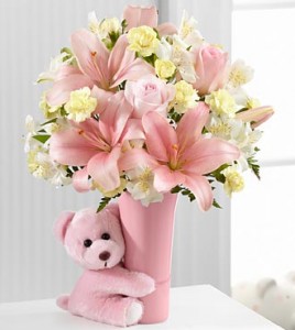 baby girl big hug everyday
