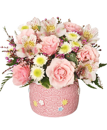 BABY GIRL BLOOMS Floral Arrangement in Nashville, AR | PICALILY FLOWERS & GIFTS