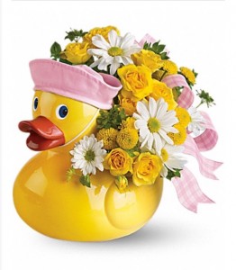 Baby Girl Ducky Arrangement Baby