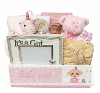 Baby Girl Gift Basket – Adorable Newborn Welcome  