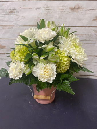 Baby Girl Pail Arrangement